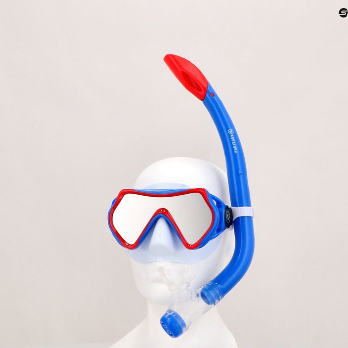 Set de snorkeling pentru copii Aqualung Hero Set alb și albastru SV1160940 16