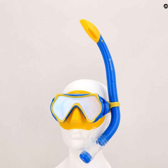 Setul de snorkelling pentru copii Aqualung Hero galben și albastru SV1160740SM 16