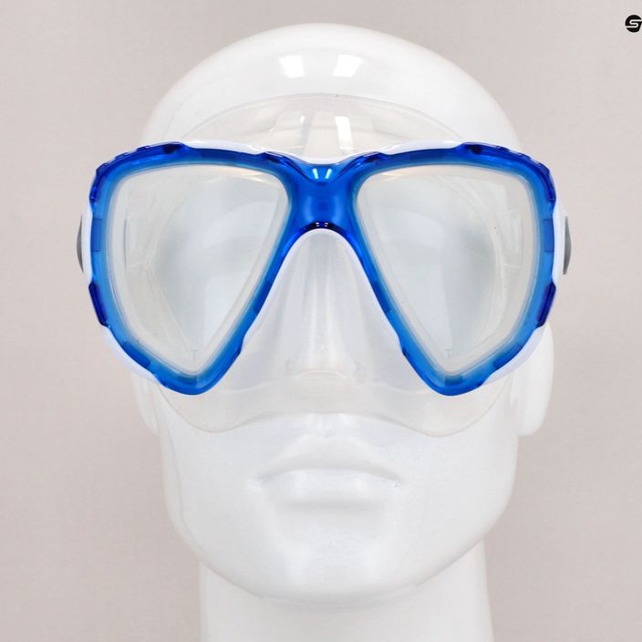 Mască de snorkeling Mares Trygon transparent și albastru marin 411262 8
