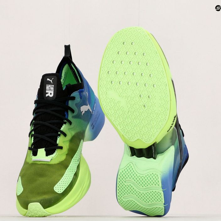 Pantofi de alergare pentru bărbați PUMA Fast-R NITRO Elite Carbon royal sapphire/fizzy lime 18