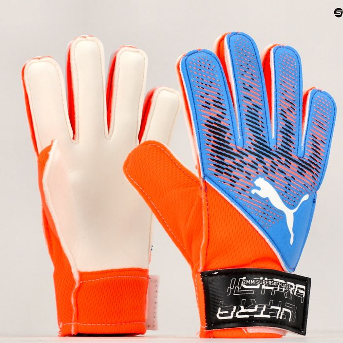 Mănuși de portar pentru copii PUMA Ultra Grip 4 RC ultra orange/blue glimmer 7