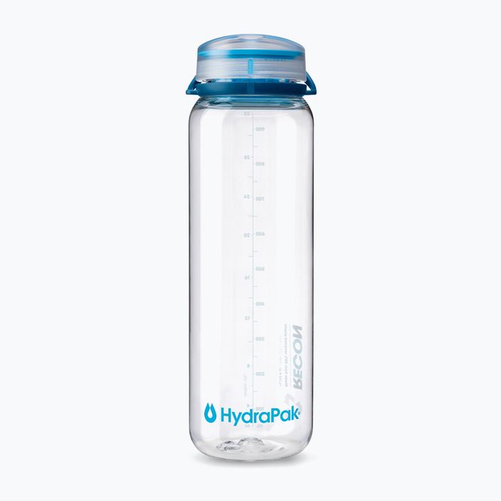 Sticlă turistică HydraPak Recon 1 l clear/navy cyan