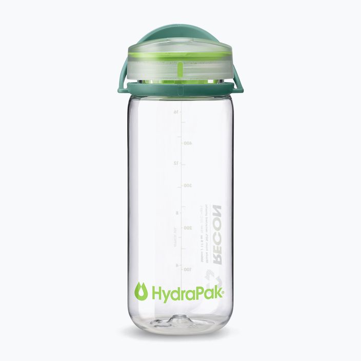 Sticlă turistică HydraPak Recon 500 ml clear/evergreen lime