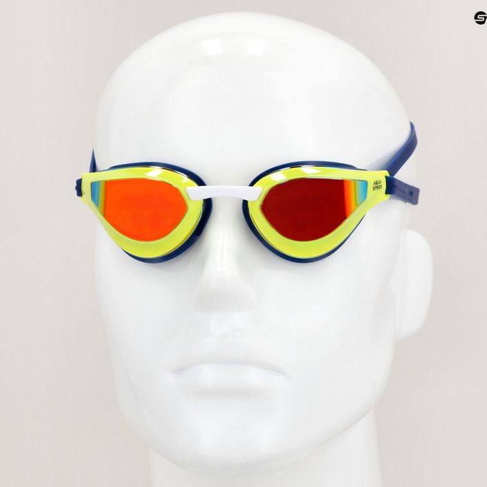 Ochelari de înot AQUA-SPEED Rapid Mirror verde-bleumarin 6990 7