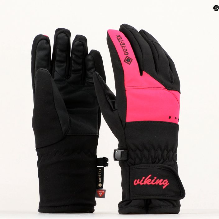 Mănuși pentru copii Viking Sherpa GTX Ski Lady, roz, 150 22 9797 46 9