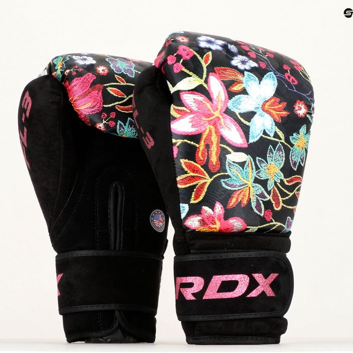 Mănuși de box RDX FL-3 negru-colorate BGR-FL3 12