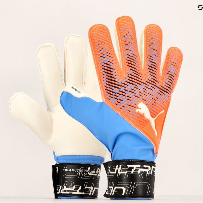 Mănuși de portar PUMA Ultra Protect 3 Rc portocaliu și albastru 41819 05 7