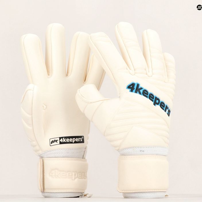 Mănuși de portar 4keepers Retro IV NC albe 4KRETROIVNC 11