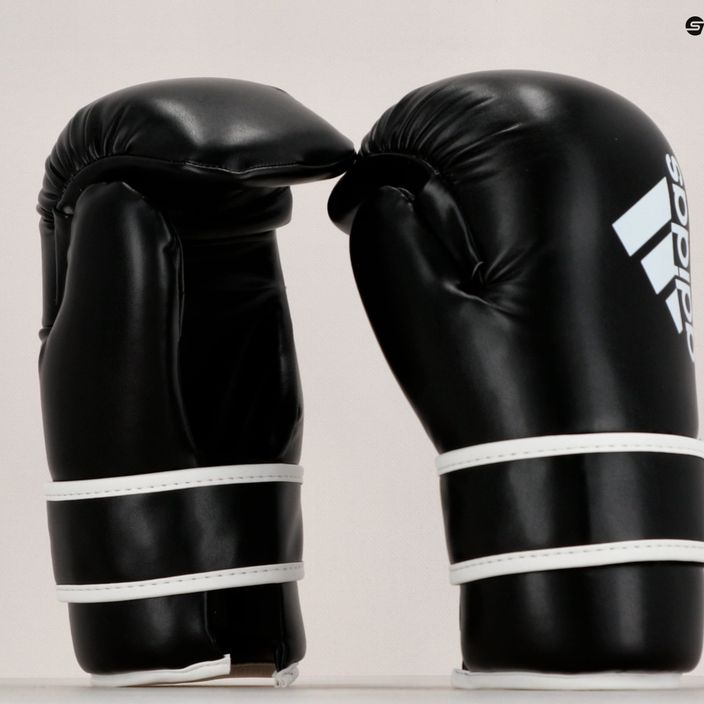 Mănuși de box adidas Point Fight Adikbpf100 negru-albe ADIKBPF100 8