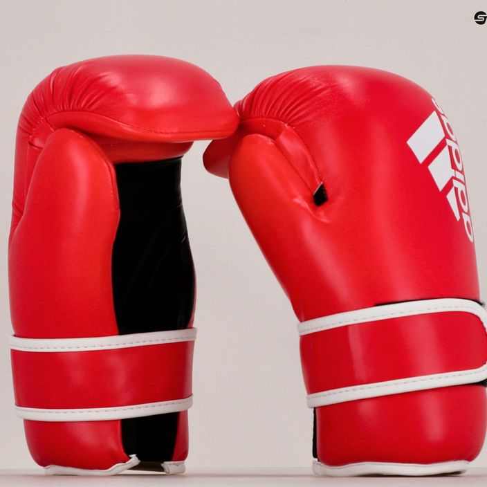 Mănuși de box adidas Point Fight Adikbpf100 roșii-albe ADIKBPF100 15