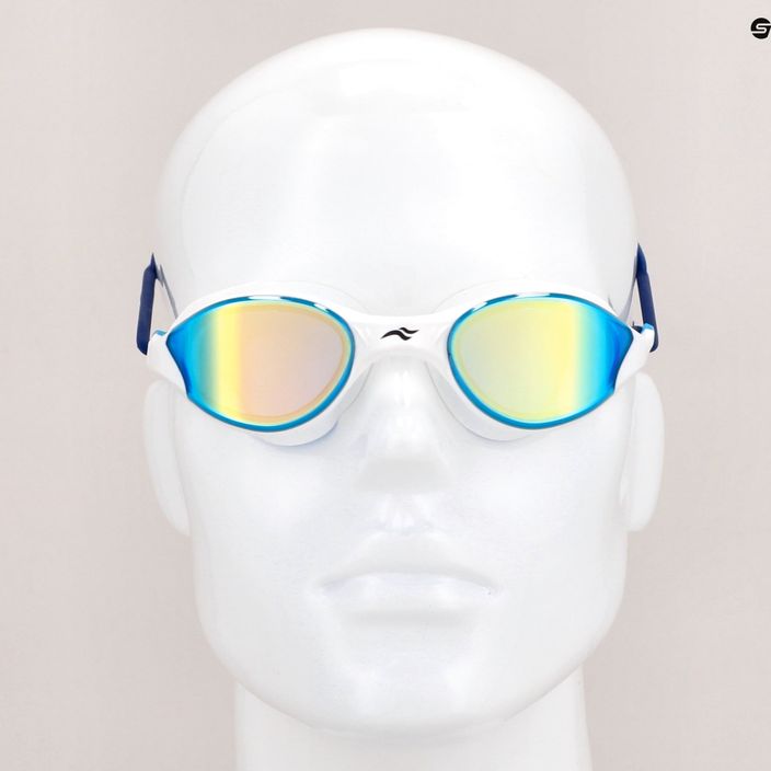 Ochelari de înot AQUA-SPEED Vortex Mirror alb-albaștri 8882 7