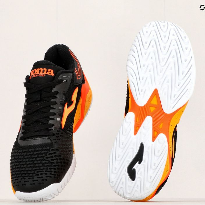 Joma T.Ace 2301 pantofi de tenis pentru bărbați negru și portocaliu TACES2301T 17