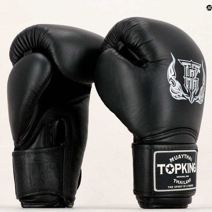 Top King Muay Thai Muay Thai Super Air mănuși de box negru 8