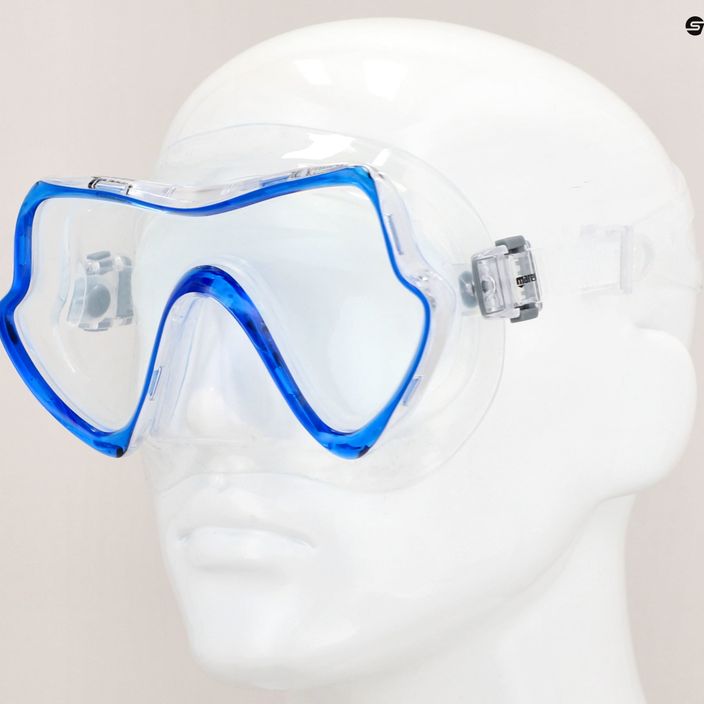 Mască de snorkeling Mares Pure Vision albastru transparent 411217 7