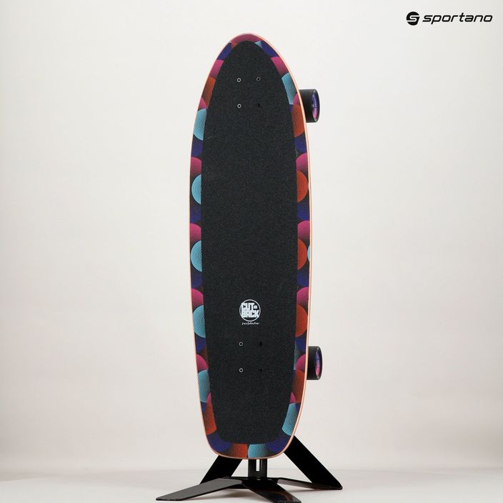 Surfskate skateboard Cutback Big Wave 34" negru și culoare CUT-SUR-BWA 12