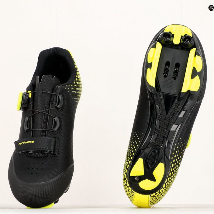 Northwave Origin Plus 2 pantofi de ciclism pentru bărbați negru/galben 80212005 12