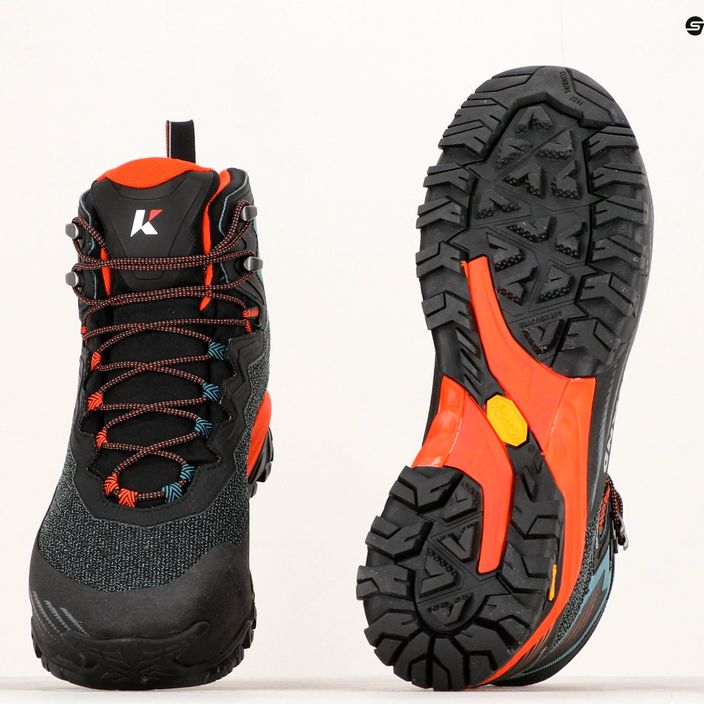 Cizme de trekking Kayland Duke Mid GTX pentru bărbați 018022490 negru/portocaliu 14
