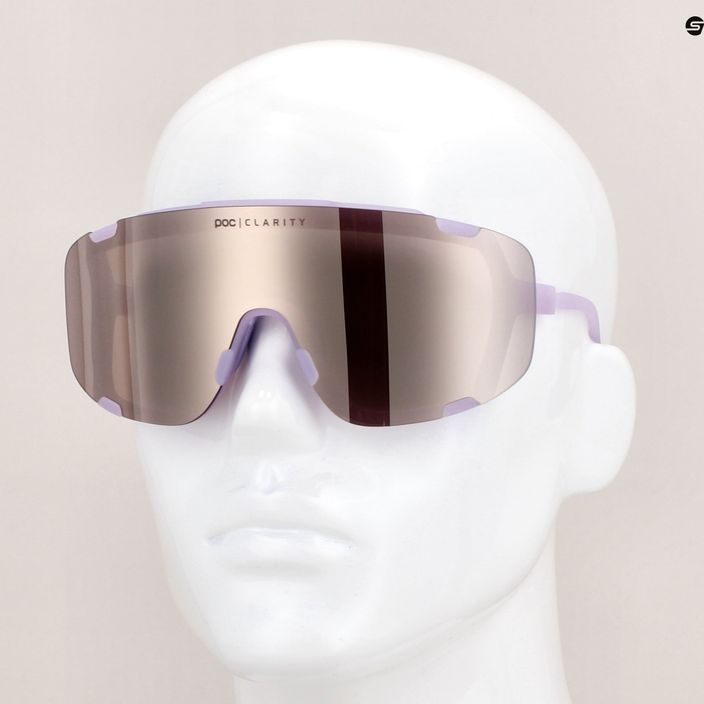 Ochelari de protecție pentru bicicletă POC Devour purple quartz translucent/clarity road silver 11