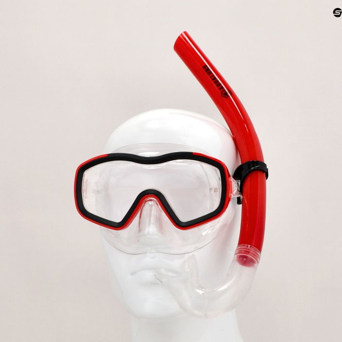 Aqualung Raccon Combo Kit de snorkel pentru copii Mască + Snorkel roșu/negru SC4000098 12