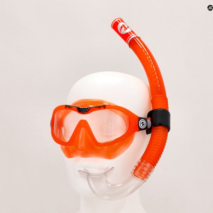 Aqualung Mix Kit Snorkel pentru copii Mască + Snorkel Orange SC4250801S 12