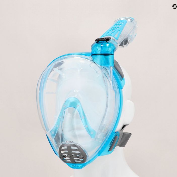 Mască Cressi Duke Dry Full Face pentru snorkelling Turquoise XDT000025 4