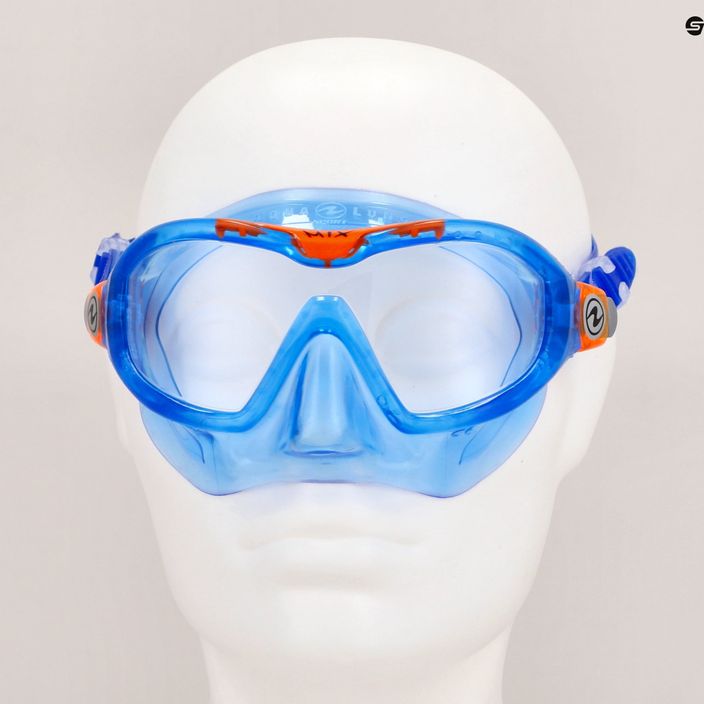 Mască de scafandru pentru copii Aqualung Mix albastru/portocaliu MS5564008S 7