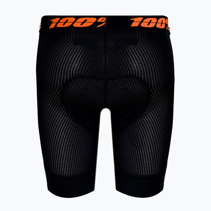 Boxeri cu căptușeală de ciclism pentru bărbați 100% Crux Liner, negru, STO-49901-001-30 2
