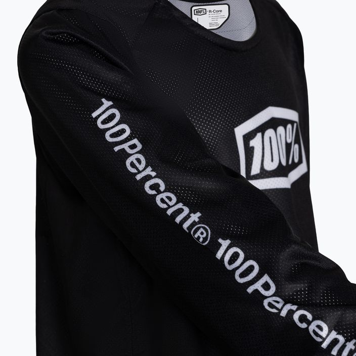 Tricoul de ciclism pentru copii 100% R-Core Youth Jersey LS negru STO-46101-011-04 3