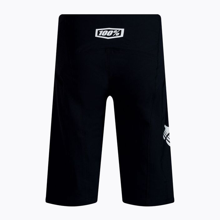 Pantaloni scurți de ciclism pentru bărbați 100% R-Core X negru STO-42003-001-30 2