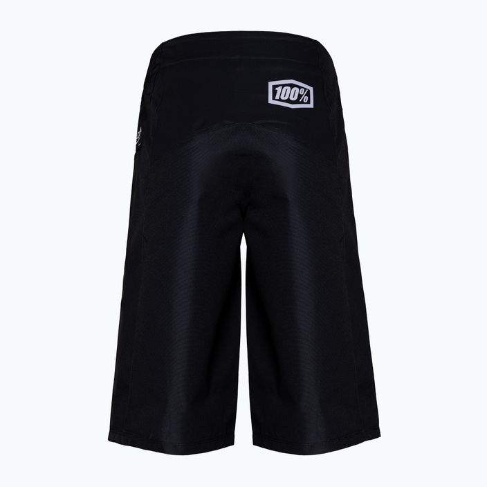Pantaloni scurți de ciclism pentru bărbați 100% R-Core negru STO-42105-001-30 2