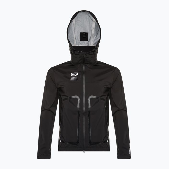 Jachetă de ciclism pentru bărbați 100% Hydromatic Jacket negru 39502-001-13