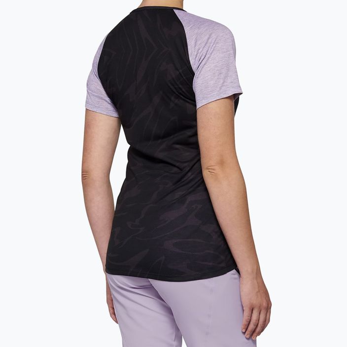 Tricou de ciclism pentru femei 100% Airmatic W black lavender 2