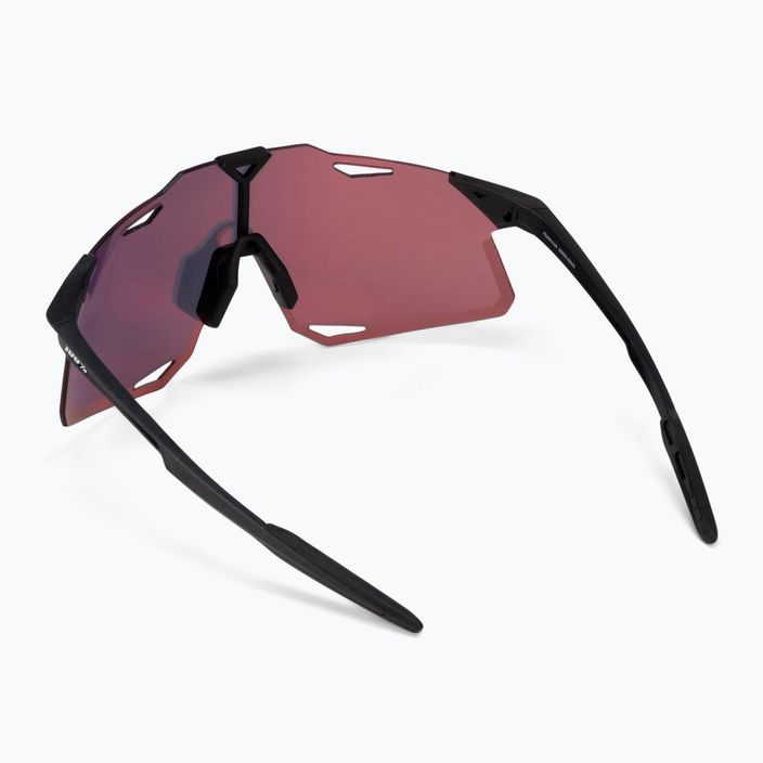 Ochelari de protecție pentru ciclism 100% Hypercraft negru mat/roșu ultra-violet cu oglindă multistrat 60000-00006 3