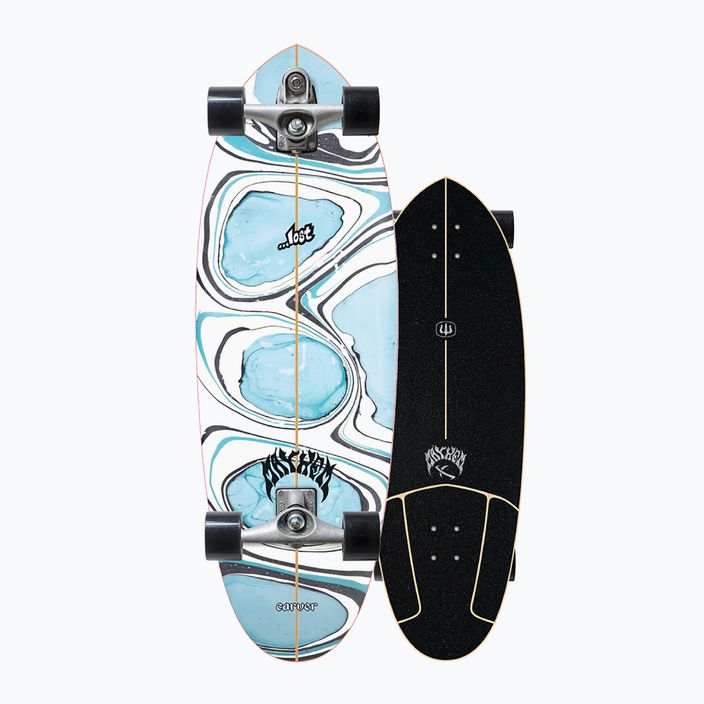 Skateboard surfskate Carver Lost C7 Raw 32" Quiver Killer 2021 Complete albastru-albă L1013011107 8