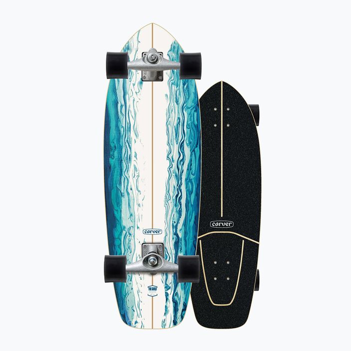 Skateboard surfskate Carver CX Raw 31" Resin 2022 Complete albastru-albă C1012011135 8