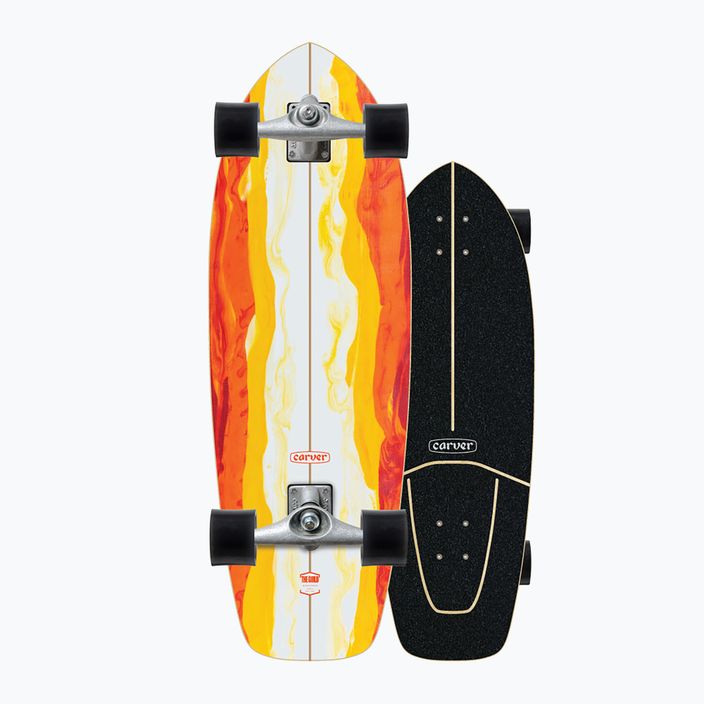 Skateboard surfskate Carver CX Raw 30.25" Firefly 2022 Complete portocaliu-albă C1012011136 8