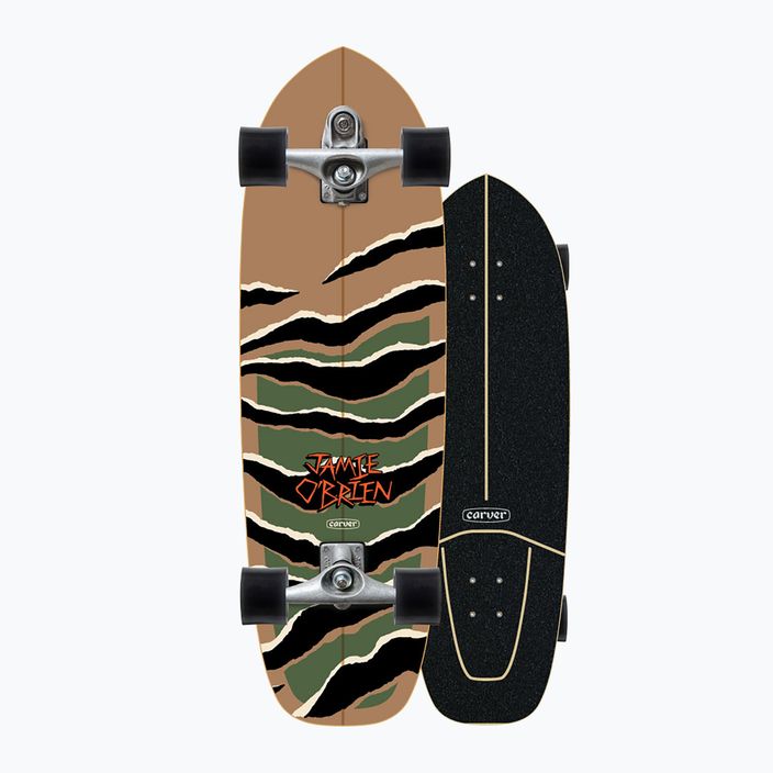 Skateboard surfskate Carver C7 Raw 33.5" JOB Camo Tiger 2022 Complete maro-verde C1013011141 8