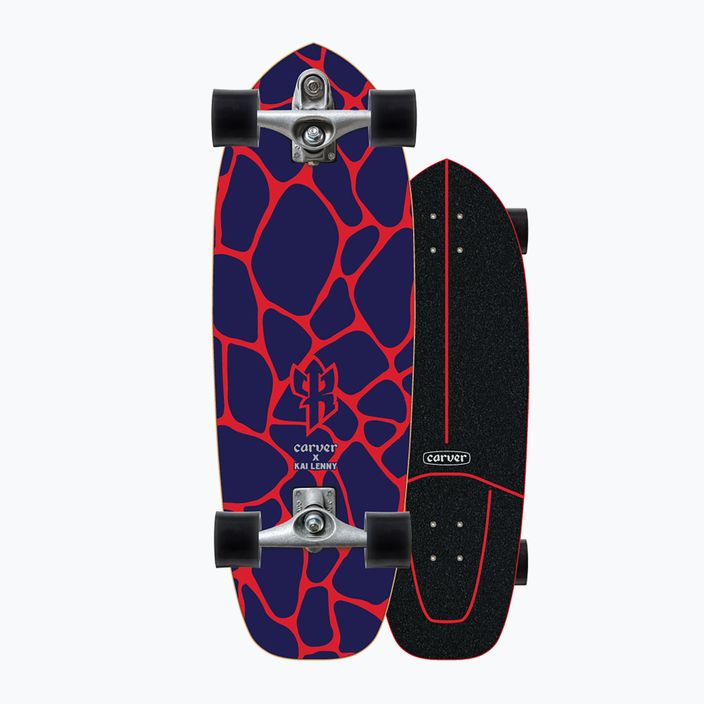 Skateboard surfskate Carver C7 Raw 31" Kai Lava 2022 Complete roșu-movă C1013011142 8