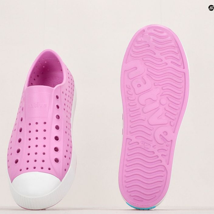 Pantofi de sport Native Jefferson roz/alb cu scoica 18