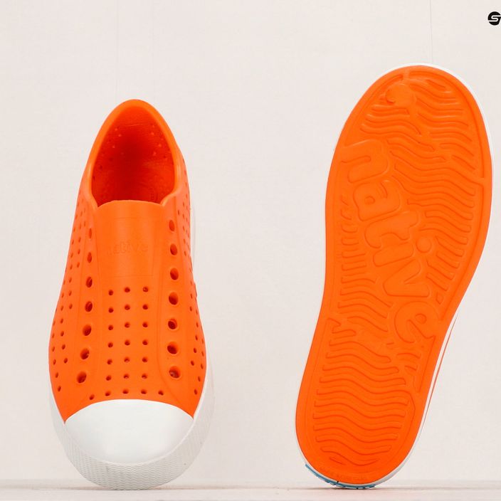 Pantofi de sport Native Jefferson fox tail portocaliu/alb cu coajă de scoică 13