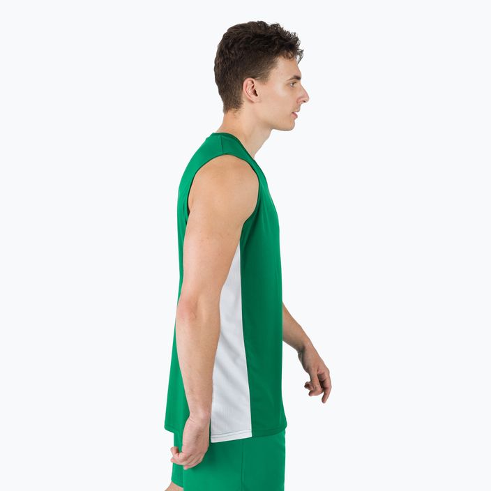 Joma Cancha III tricou de baschet verde/alb 101573.452 2