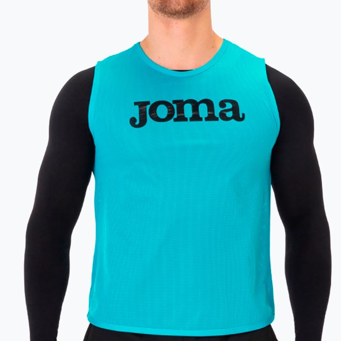 Marcator de fotbal Joma Training Bib fluor turquoise 4