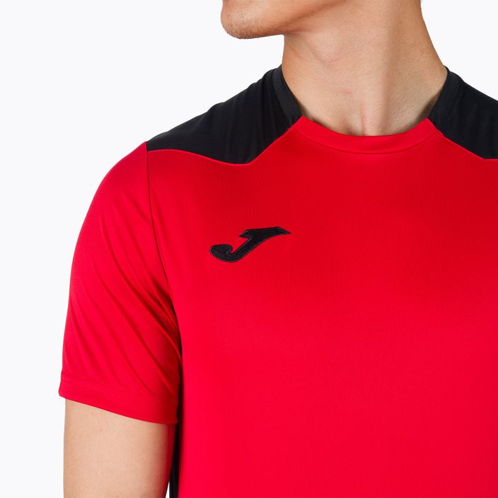 Joma Championship VI tricou de fotbal roșu/negru 101822.601 4