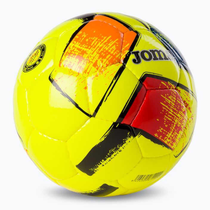 Joma Dali II fluor galben fotbal dimensiunea 5 2