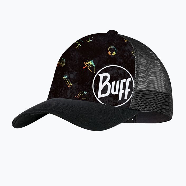 Șapcă de baseball BUFF Trucker Logo Collection Kaleat negru/gri 130516.999.30.00 6
