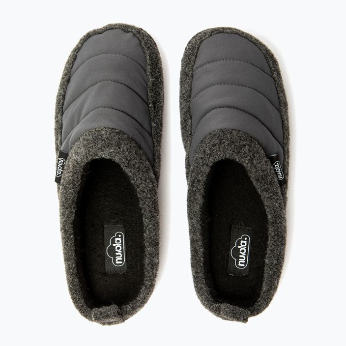 Papuci de iarnă Nuvola Zueco New Wool dark grey 12