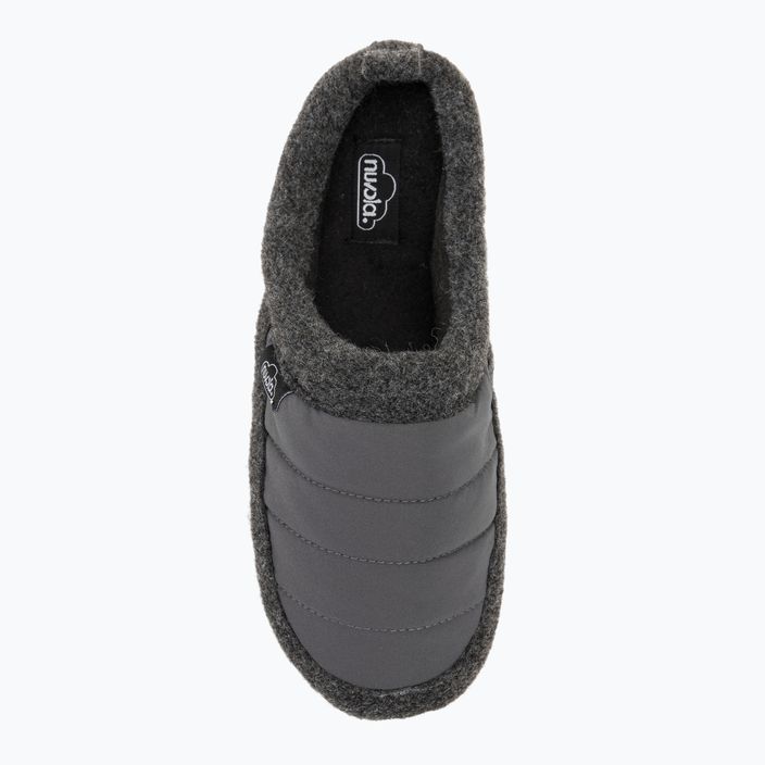 Papuci de iarnă Nuvola Zueco New Wool dark grey 6