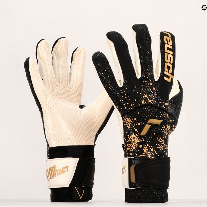 Mănuși de portar Reusch Pure Contact Gold X GluePrint negru-galbene 527075-7707 11
