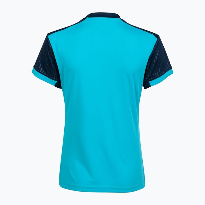 Tricou Joma Montreal SS fluor turquoise/navy 7