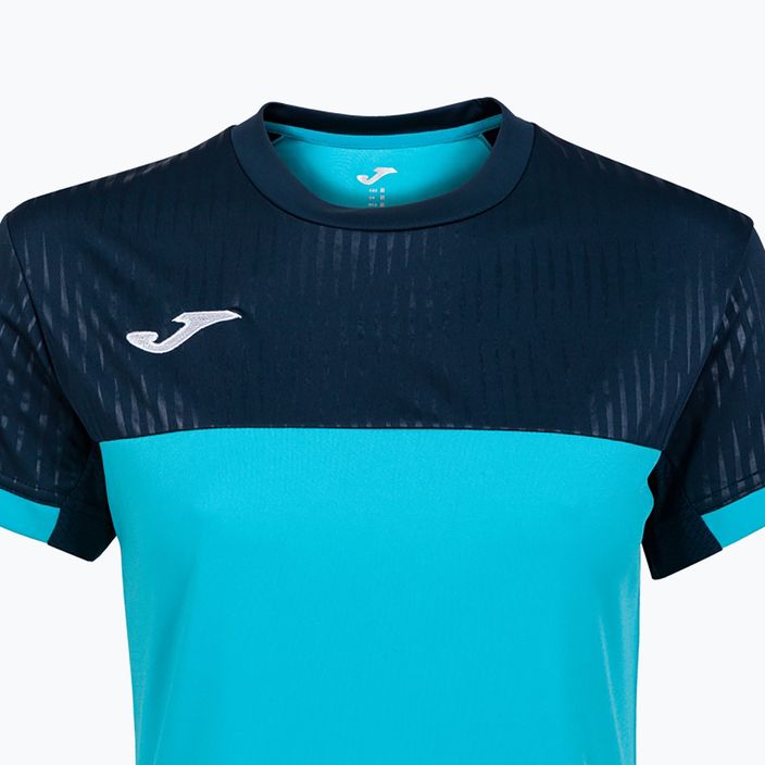 Tricou Joma Montreal SS fluor turquoise/navy 8